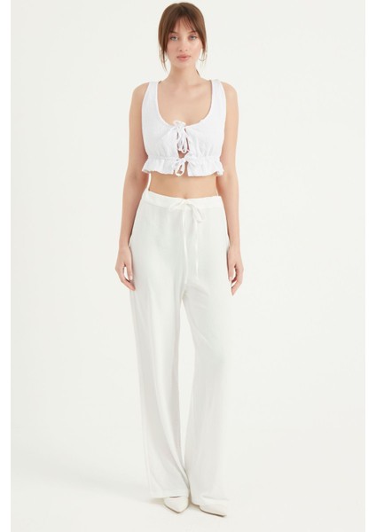 Bağlamalı ve Büzgü Detaylı Crop Bluz fiyatları