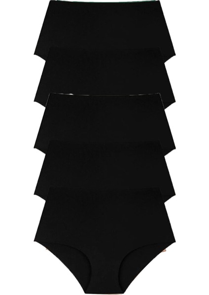 5li Kadın Iz Yapmaz Yüksek Bel Lazer Kesim Külot