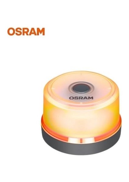 Ledli Ikaz Lambası Mıknatıslı-Pilli Turuncu-Sarı (9 Ledli) (83*57 Mm)