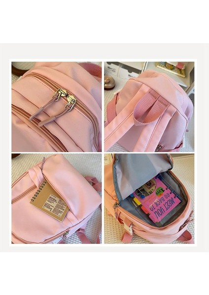 Moda Unisex Mini Kolej Sırt Çantası Trendy Unisex Dizüstü Okul Çantaları Sevimli Kız Seyahat Kitap Çantası (Yurt Dışından) fırsatları
