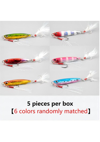 Minnow Balıkçılık Cazibesi 5 Adet Uzun Mesafe Yatırım Luya Demir Plaka Seti 10/15/20/25/30/40/60G Trolling Deniz 3D Gözler Sert Yem Olta Takımı (Yurt Dışından) fiyatları