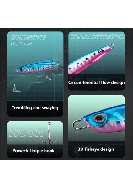 Minnow Balıkçılık Cazibesi 5 Adet Uzun Mesafe Yatırım Luya Demir Plaka Seti 10/15/20/25/30/40/60G Trolling Deniz 3D Gözler Sert Yem Olta Takımı (Yurt Dışından) fırsatları