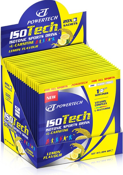 Isotech Pre Isotonic Sports Drink + L Carnitine 20x10 gr Limon Aromalı