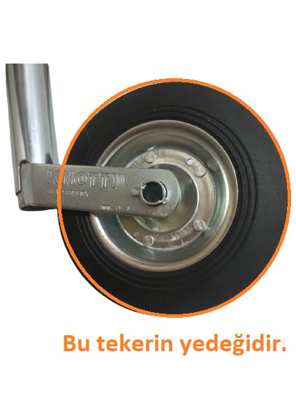 Karavan/römork Destek Tekeri Yedek Tekeri 200 mm Çaplı