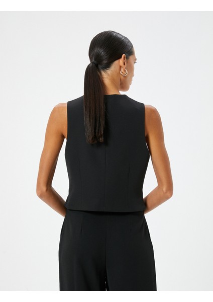 Blazer Yelek V Yaka Astarlı fırsatları