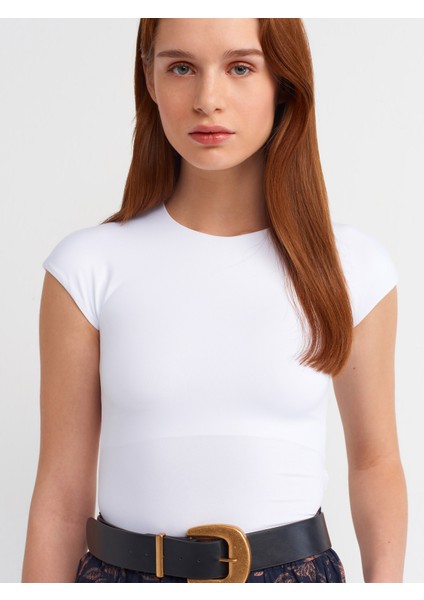 30856 Poliamid T-Shirt-Beyaz modelleri