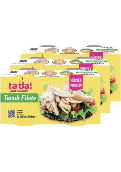 Hazır Tavuk Konservesi 135 gr 2'li (3 Adet)