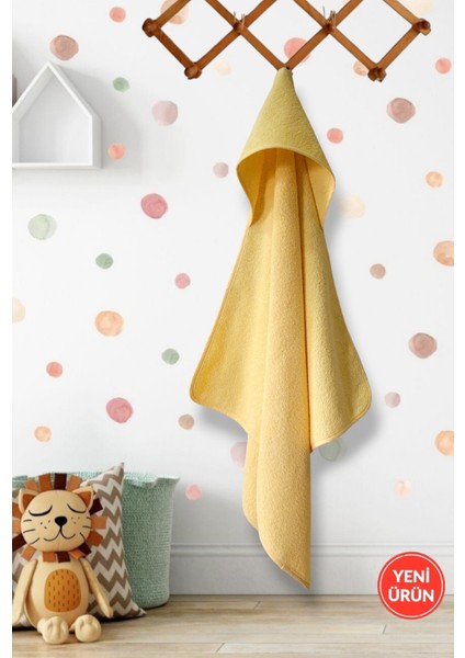 Outlet Ürün Pamuklu Kız-Erkek Yenidoğan-Bebek Banyo Havlu Kundak Düz/lacivert