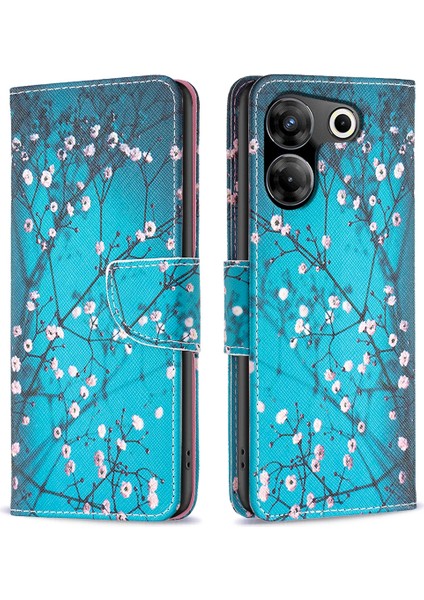 Tecno Camon 20 Pro 5g Flip Telefon Kılıfı Pu Deri Cüzdan Kapağı (Yurt Dışından)