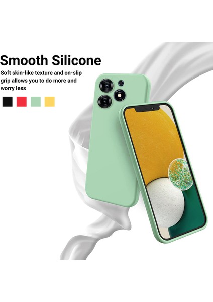 Tecno Spark 10 Pro Sıvı Silikon Yumuşak Astarlı Telefon Kılıfı Düşmeye Dayanıklı Arka Kapak (Yurt Dışından)