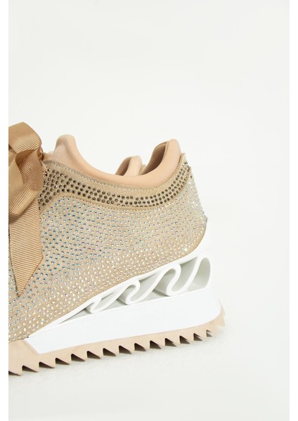 Zenna Yüksek Taban Bej Süet Kadın Spor Ayakkabı modelleri