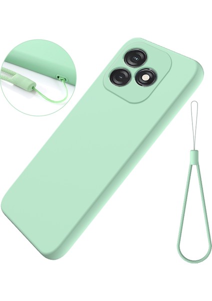 Tecno Spark 20 Sıvı Silikon Kılıf Yumuşak Astarlı Telefon Kılıfı Askılı (Yurt Dışından)