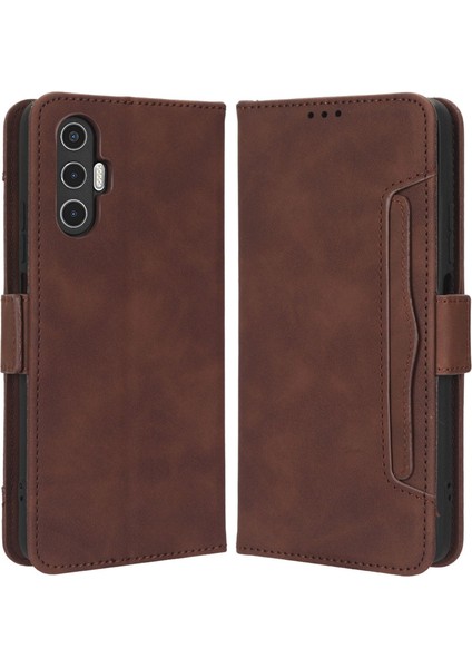 Tecno Pova 3 4g Çoklu Kart Yuvaları Pu Deri Flip Standı Cüzdan Kılıf (Yurt Dışından)
