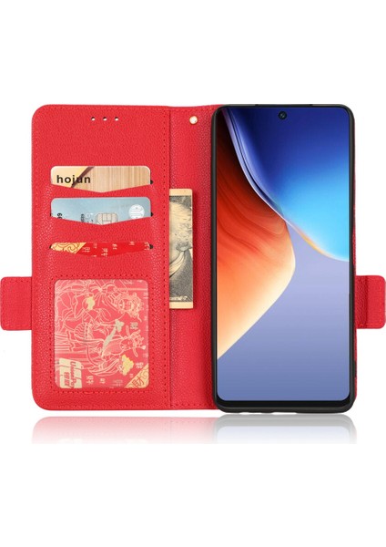 Tecno Camon 19 4g Darbeye Dayanıklı Pu Deri Telefon Cüzdan Standı Kılıf (Yurt Dışından)