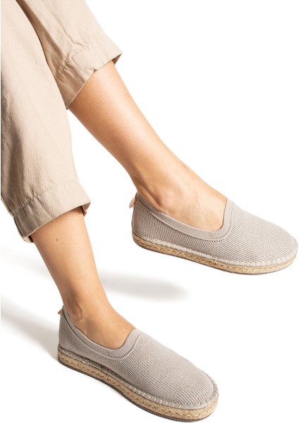 Yula Fashion Shoes Espadrıl Ayakkabı-Bej-36