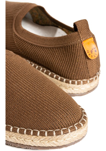 Yula Fashion Shoes Espadrıl Ayakkabı-Kahverengi-38