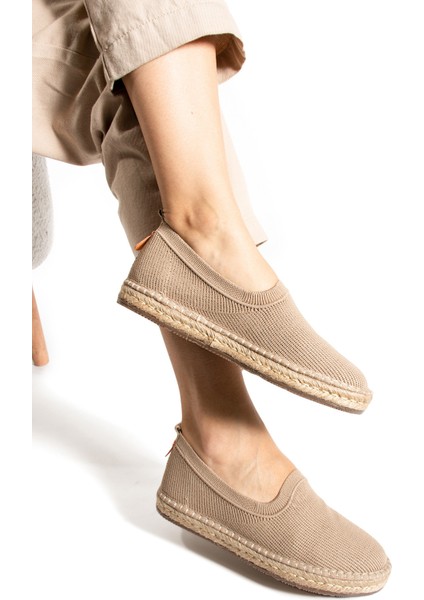 Yula Fashion Shoes Espadrıl Ayakkabı-Vizon-36