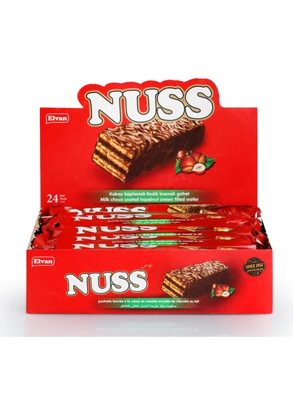 Nuss Gofret 18 Gr. 24 Adet (1 Kutu)