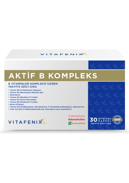 Aktif B Kompleks 30 Kapsül