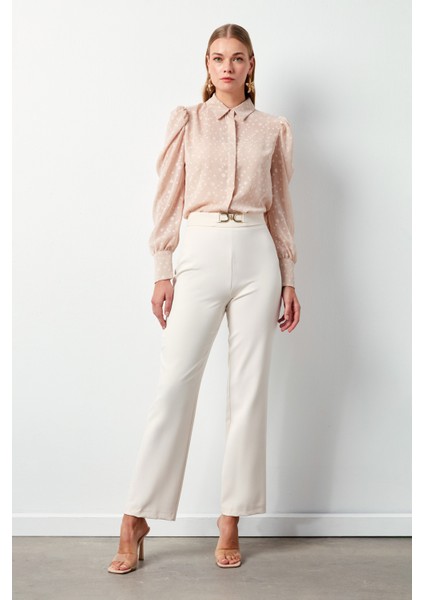 Aksesuar Detaylı Pantolon - Bej fiyatları