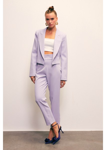 Korsaj Detaylı Pantolon - Lila fiyatları