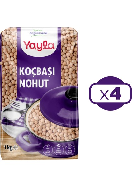 Yayla Koçbaşı Nohut 1000 gr x 4 Adet