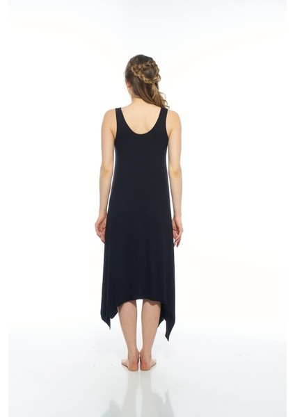 Kadın Düz Renkli Omuz Tokalı Likra Viskon Yazlık Elbise fiyatları