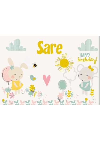 Fare Temalı Doğum Günü Afişi-70 x 100 cm