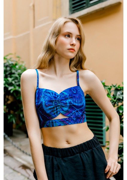 Ince Askılı Cut Out Detay Desenli Bralet