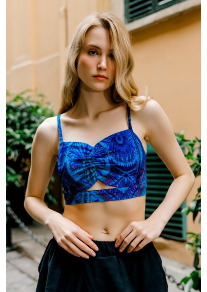 Ince Askılı Cut Out Detay Desenli Bralet
