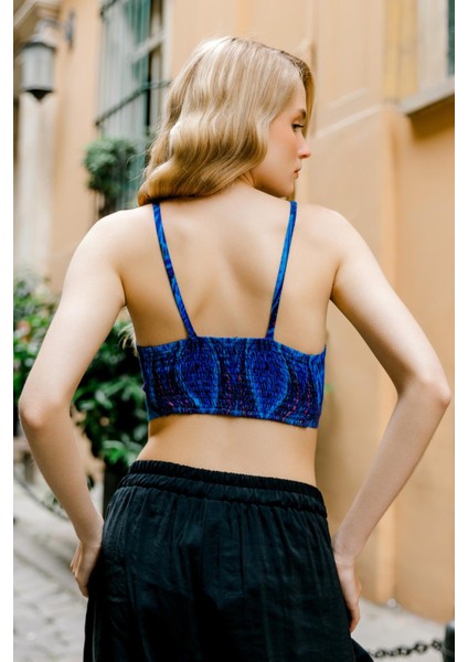 Ince Askılı Cut Out Detay Desenli Bralet