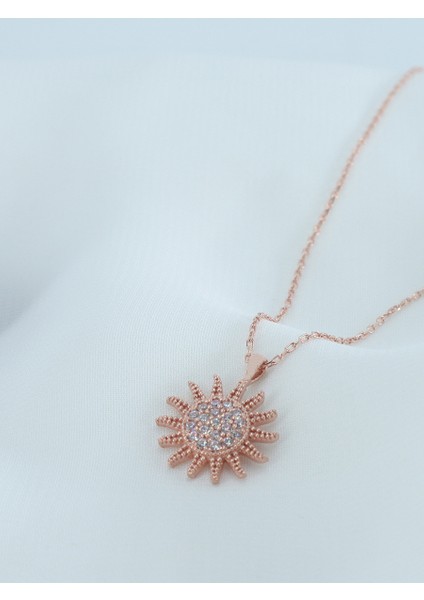 Mini Taşlı Güneş Kolye fiyatları