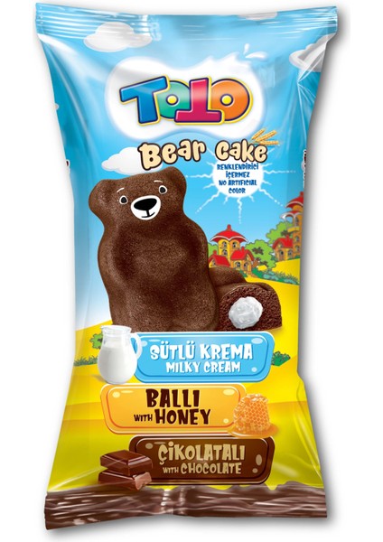 Bear Kek Ballı Süt Kremalı Çikolatalı Kek 40 Gr. 24 Adet (1 Kutu) fiyatları