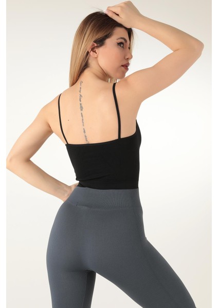 Ince Askılı Seamless Dantelli Desteksiz Büstiyer
