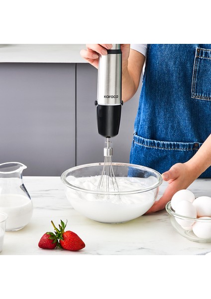 Inox Quick Mix Hız Ayarlı 1300W El Blender Set - 9637B