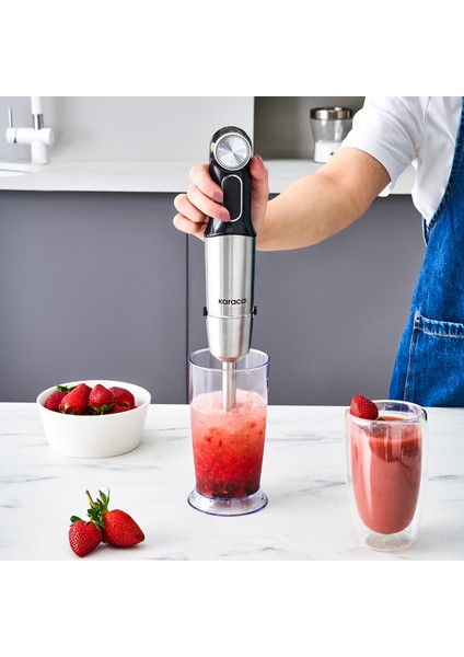 Inox Quick Mix Hız Ayarlı 1300W El Blender Set - 9635B