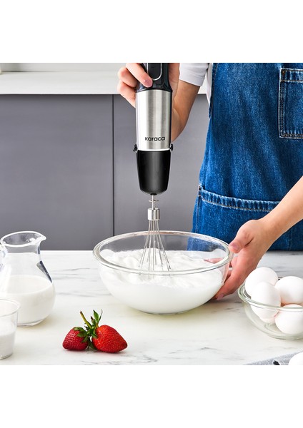 Inox Quick Mix Hız Ayarlı 1300W El Blender Set - 9635B