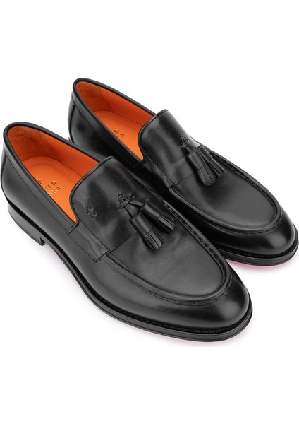 Erkek Deri Siyah Loafer Ayakkabı 342 8753 Erk Ayk Y24 Sıyah Crust