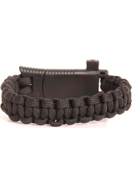 Paracord Survival Bileklik Bıçak Pusula Magnezyum ve Ikaz Düdüğü