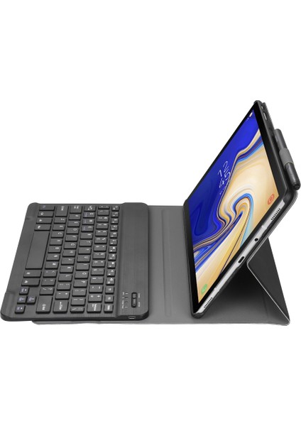 A510 Bluetooth Klavye Pu Kılıf Galaxy Tab A 10.1 (2019) T510 Siyah (Yurt Dışından)