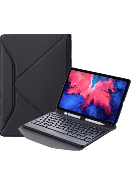 Kılıf Lenovo Pad Plus 11 Inç TB-J607F / Tab P11 11 Inç TB-J606F Siyah (Yurt Dışından)