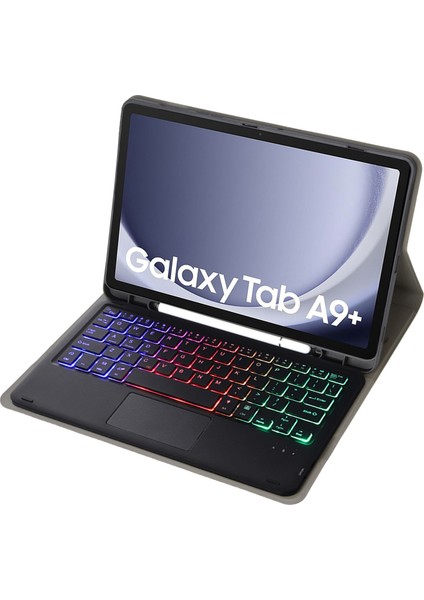 Klavye Pu Kılıf A09B-AS Samsung Galaxy Tab A9+ X210/X215/X215 Siyah (Yurt Dışından)