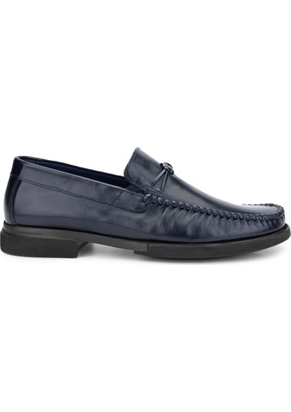 Erkek Deri Lacivert Loafer Ayakkabı 1008 2829 Erk Ayk Y24 Lacı Bfl