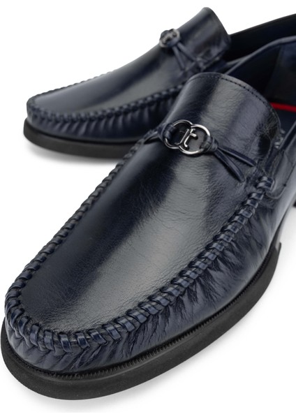 Erkek Deri Lacivert Loafer Ayakkabı 1008 2829 Erk Ayk Y24 Lacı Bfl modelleri