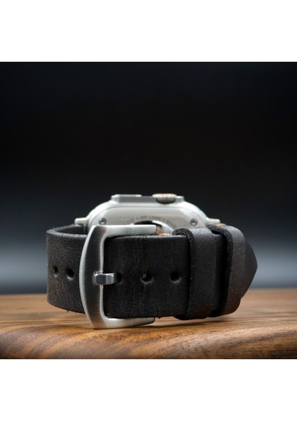 Apple Watch Uyumlu Yandan Dikişli Deri Saat kordonu Siyah fiyatları