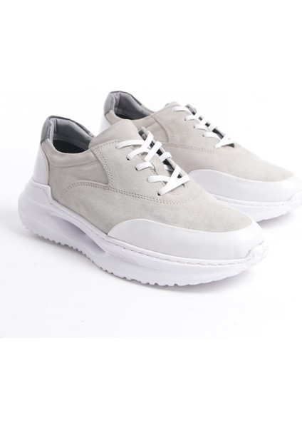 Mbkry301-Bj Erkek Deri Bej Sneaker & Spor Ayakkabı