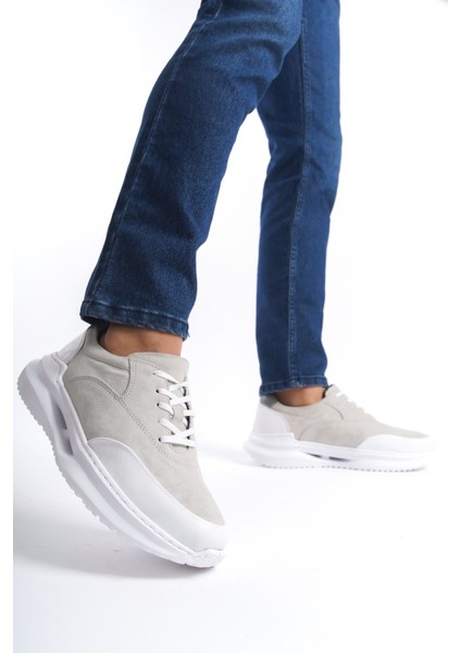 Mbkry301-Bj Erkek Deri Bej Sneaker & Spor Ayakkabı