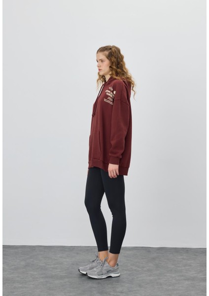 Kadın Çikolata Renk Baskılı Sweatshirt fiyatları