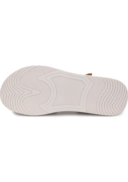 Kadın Deri Camel Rugan Düz Sandalet 766 2579 Bn Sndlt Y24 Camel Krsk Rgn fırsatları