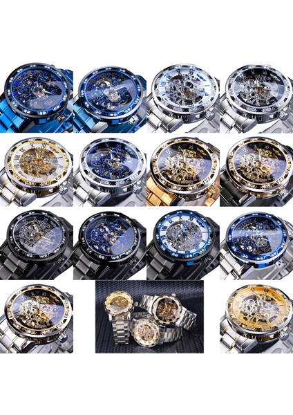Kazanan Sketon Diamond Erkek Manuel Mekanik Saat Siyah (Yurt Dışından)
